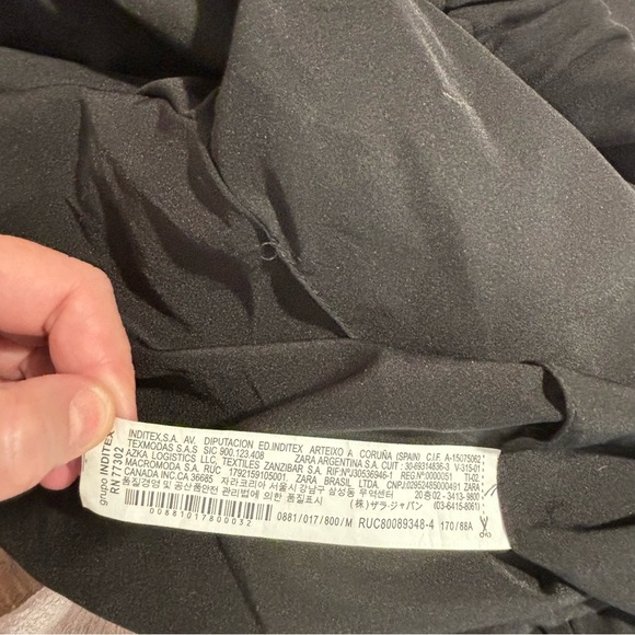 ZARA TRAFALUC OUTERWEAR Sz M Floral Embroidered Ruffles on Sleeves Bomber Jacket - Picture 13 of 13